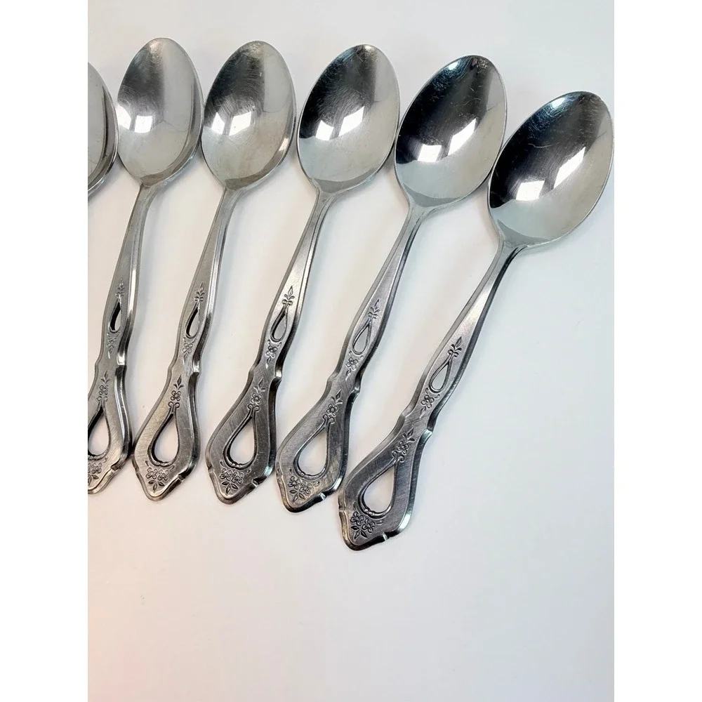 Stanley Roberts Autumn Ballad Stainless Lot 8 Soup Spoons Replacements Crafting
